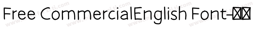 Free CommercialEnglish Font字体转换
